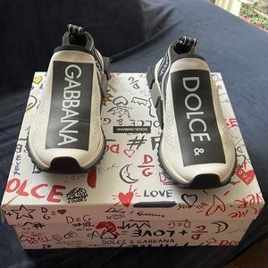 Dolce & Gabbana Stretch jersey Sorrento sneakers with logo women 41 US 11 worn